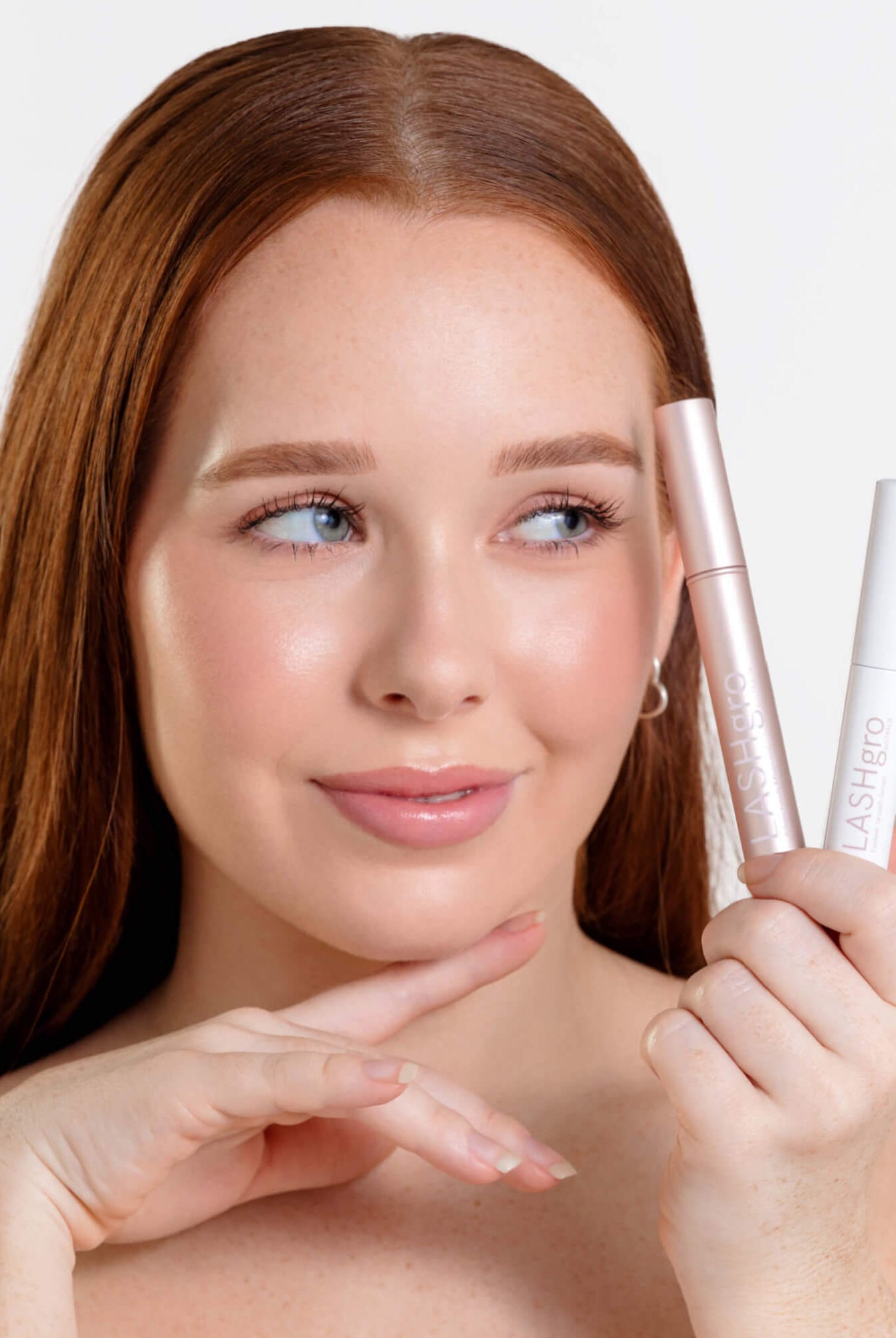 lash serum and mascara