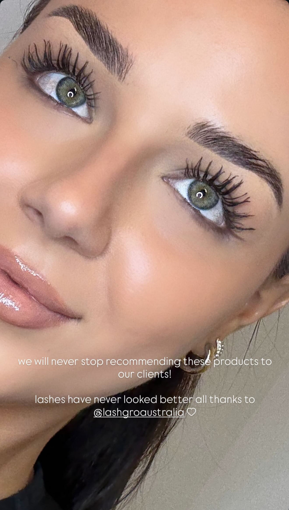 results from using lashgro lash serum